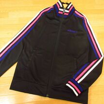 ◎美品！adidas アディダス L 上下セット◆ジャージ ジャケット&パンツ◆レディース 黒◆B3091_画像2