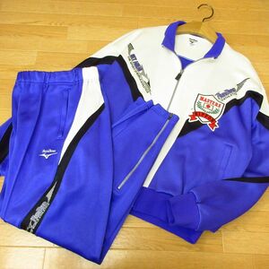 ◎希少 80s！M-L 上下セット！MIZUNO ミズノ MASTERS JAPAN◆ユニフォーム セットアップ ヴィンテージ◆メンズ 紫x白◆B3087