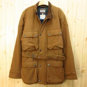 ◎良品！ユナイテッドアローズ Green Label Relaxing◆サファリジャケット コート Thermore 中綿 ウール◆メンズ 茶 Mサイズ◆W002