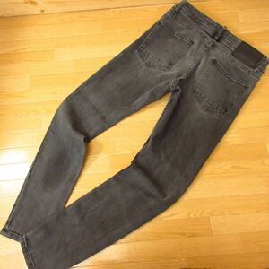 ◎使用少なめ！ZARA dnwr. ザラ◆スキニーデニムパンツ ストレッチ USED加工 オールシーズン◆メンズ 黒 US/32◆P3796