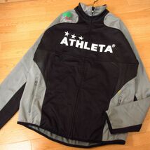 ◎使用少なめ！L 上下セット！ATHLETA アスレタ FCトリプレッタ◆ジャージジャケット&中綿パンツ 秋冬 ユニフォーム◆メンズ 黒x紺◆B3153_画像2