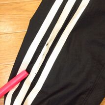 ◎adidas アディダス XL 上下セット◆ウィンドブレーカー ピステジャケット&厚手ナイロンパンツ 秋冬◆メンズ 黒◆B3147_画像4