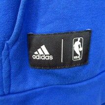 ◎NBA NY ニックス adidas アディダス◆スウェットパーカー ユニフォーム バスケ◆メンズ 青 Mサイズ◆A3191_画像8