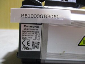 中古 PANASONIC AC SERVO MOTOR MSMD042G1A AC サーボモータ0.4KW (R51003GBB061)