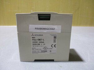 中古 MITSUBISHI PROGRAMMABLE CONTROLLER FX3U-ENET-L(R50908BGC042)