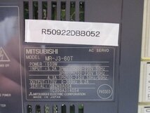 中古 MITSUBISHI MR-J3-60T AC Servo drive MelServo 0.6kW(R50922DBB052)_画像2