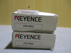 新古 KEYENCE FLOW SENSOR FD-P50 アンプ分離型デジタル流量センサ 2個(R51004FJF023)