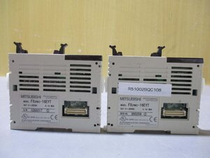 中古 MITSUBISHI PROGRAMMABLE CONTROLLER FX2NC-16EYT 出力増設ブロック 2個(R51002BQC108)