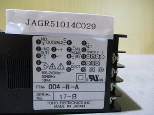 中古 TOHO TTM-004-R-A 電子温度調節器 (JAGR51014C029)