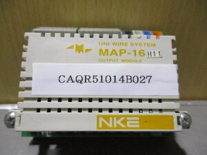 中古 NKE UNI-WIRE SYSTEM OUTPUT MODULE MAP-16 (CAQR51014B027)