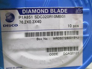 新古 DISCO DIAMOND BLADE P1A851 SDC320R10MB01 ダイヤモンド ブレード 10個入り (R51114EFD024)