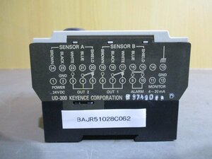 中古 KEYENCE UD-300 超音波式変位センサ アンプユニット (BAJR51028C062)