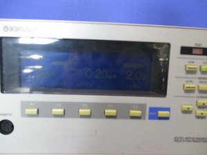 中古 KIKUSUI AC/DC WITHSTANDING VOLTAGE/INSULATION RESISTANCE TESTER TOS9201 200-240V 47-63Hz ＜通電OK＞ (PAKR51129C003)