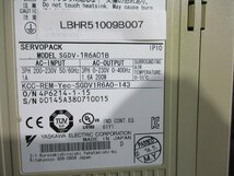 中古Yaskawa SERVO PACK SGDV-1R6A01B サーボパック 200W(LBHR51009B007)_画像2