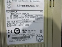 中古Yaskawa SERVO PACK SGDV-1R6A01B サーボパック 200W(LBHR51009B012)_画像2