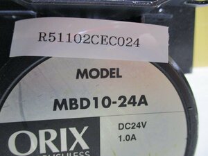 中古 ORIENTAL MOTOR DCブロワ MBDシリーズ MBD10-24A DC24V 1.0A (R51102CEC024)