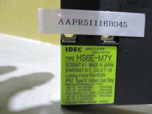 中古 IDEC SAFETY DOOR LOCK SWITCH HS6E-M7Y 安全スイッチ (AAPR51116B045)