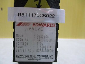 中古 EDWARDS HIGH VACUUM VALVE PV25EKA (R51117JCB022)