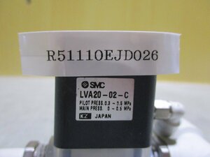 中古 SMC LVA20-02-C 薬液用バルブ (R51110EJD026)