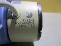 中古 PANASONIC WV-NP472 カラーテレビカメラ / TV LENS WV-LA2R8C3B 2.8MM 1:1.3 PSSDC NWPF2T (R51110AUE006)_画像7