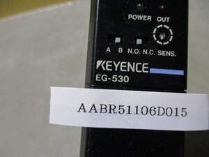 中古KEYENCE 渦電流式変位センサアンプ EG-530(AABR51106D015)