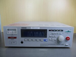 中古 KIKUSUI DC WITHSTANDING VOLTAGE/INSULATION RESISTANCE TESTER TOS9213AS 200-240V 47-63Hz ＜通電OK＞ (PAAR51129C002)