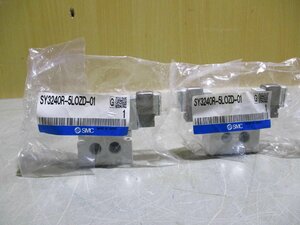 新古 SMC SY3240R-5LOZD-01 3ポートソレノイドバルブ パイロット形 弾性体シール SYJ500シリーズ 2個 (R51122ELE102)