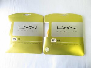 新品未開封★ルキシロン 4G 125 LXN LUXILON パッケージ品 テニスストリングス★2個セット