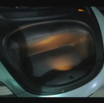 テスラ tesla モデル3 Y フロントトランクマット フロアマット 車内アクセサリー 耐久性 フロントストレージボックス_画像3