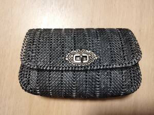  handbag clutch silver silver color 