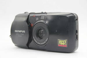 【返品保証】 オリンパス Olympus μ Zoom Panorama ブラック Multi AF 35-70mm コンパクトカメラ s4155