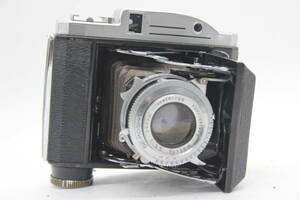 【返品保証】 Pearl III Konishiroku Hexar 75mm F3.5 蛇腹カメラ s4219