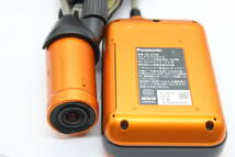 【返品保証】 【元箱付き】パナソニック Panasonic HX-A100 オレンジ ウェアラブルカメラ s4670_画像6