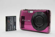 【返品保証】 カシオ Casio Exilim EX-Z330 ピンク バッテリー付き コンパクトデジタルカメラ s4677_画像1