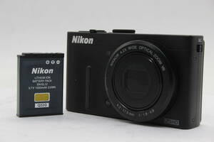 【返品保証】 ニコン Nikon Coolpix P310 ブラック Nikkorr 4.2x バッテリー付き コンパクトデジタルカメラ s4832