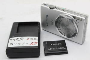 【美品 返品保証】 キャノン Canon IXY 430F 5x IS バッテリー チャージャー付き コンパクトデジタルカメラ s4849