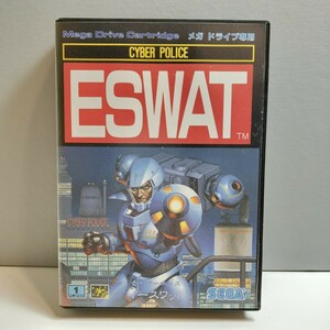 SEGA MEGA DRIVE MD セガ メガドライブ ソフト サイバーポリス イースワット CYBER POLICE ESWAT