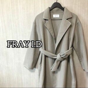 冬物処分価格 FRAY I.D レディース コート ロング丈 冬服 サイズフリー ロングコート 女優ベルト