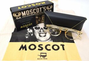 1円スタート!!! 未使用品 MOSCOT'S モスコット 【ミルゼン イエロー・カラー 眼鏡フレーム】付属品完品 46size サングラス