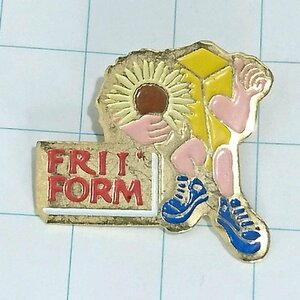 送料無料)花を持った人 輸入 ピンバッジ ピンズ PINS A21688