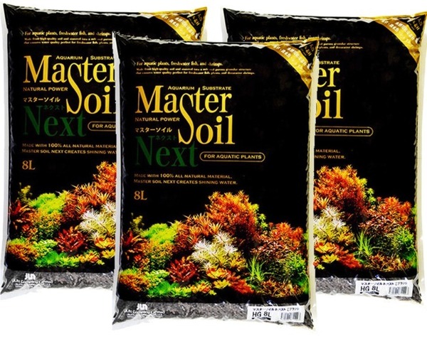 (有)JUN マスターソイル ネクスト HGノーマル 大容量 8L入×3袋セット シュリンプ 水草 ソイル