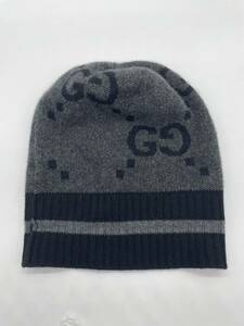 GUCCI Monogram Knit Beanie グッチ モノグラム ニット ビーニー ニットキャップ ニット帽 帽子 カシミヤ