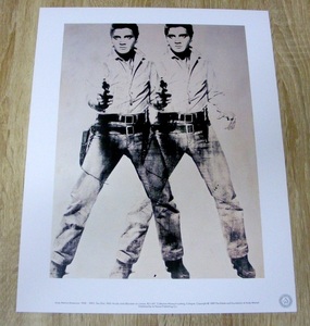 Art hand Auction Andy Warhol Deux Elvis (1963), Affiche allemande de 1989, Ouvrages d'art, Peinture, graphique