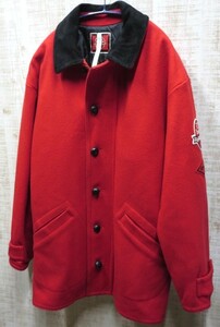 浦和レッドダイヤモンズ*URAWA RED DIAMONDS*パッチ付*ウール*ジャケット*アウター*ジャンパー*コート*レザー使い*くるみボタン