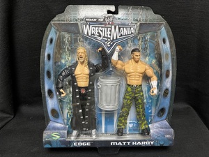 JAKKS：WWE WRESTLEMANIA 22 2PACK SERIES 1 エッジ＆マット・ハーディ （未開封品）