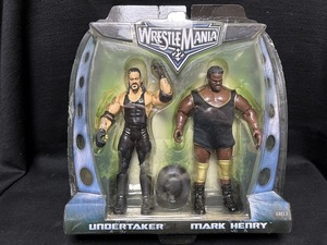 JAKKS:WWE WRESTLEMANIA 22 2PACK SERIES 3 нижний Tey машина & Mark * Henry w/ кольцо костюм ( нераспечатанный товар )