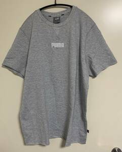 PUMA　プーマ 半袖 スウェット メンズ MODERN ミニ裏毛スウェットＴシャツ XL　Light Gray Heather　新品未使用品　送料無料　匿名発送