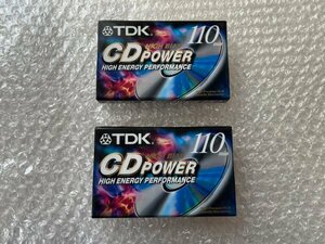 送料無料●ハイポジカセットテープ●TDK CD POWER110新品未開封2枚セット ●ゆうメ送料無料