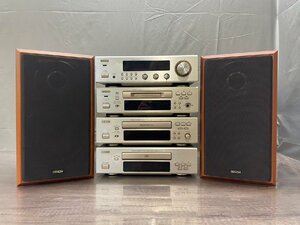 △8683　ジャンク品　オーディオ機器　システムコンポ　DENON DRA-F100/DMD-F100/DRR-F100/DCD-F100/SC-F100 ペア　デノン