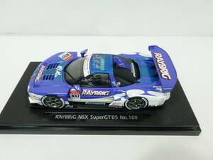 1/43 【エブロ】　レイブリック　NSX　スーパーGT　2005　№100（セバスチャン・フィリップ ジェレミー・デュフォア）